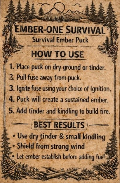 Survival Ember Puck multipack 3